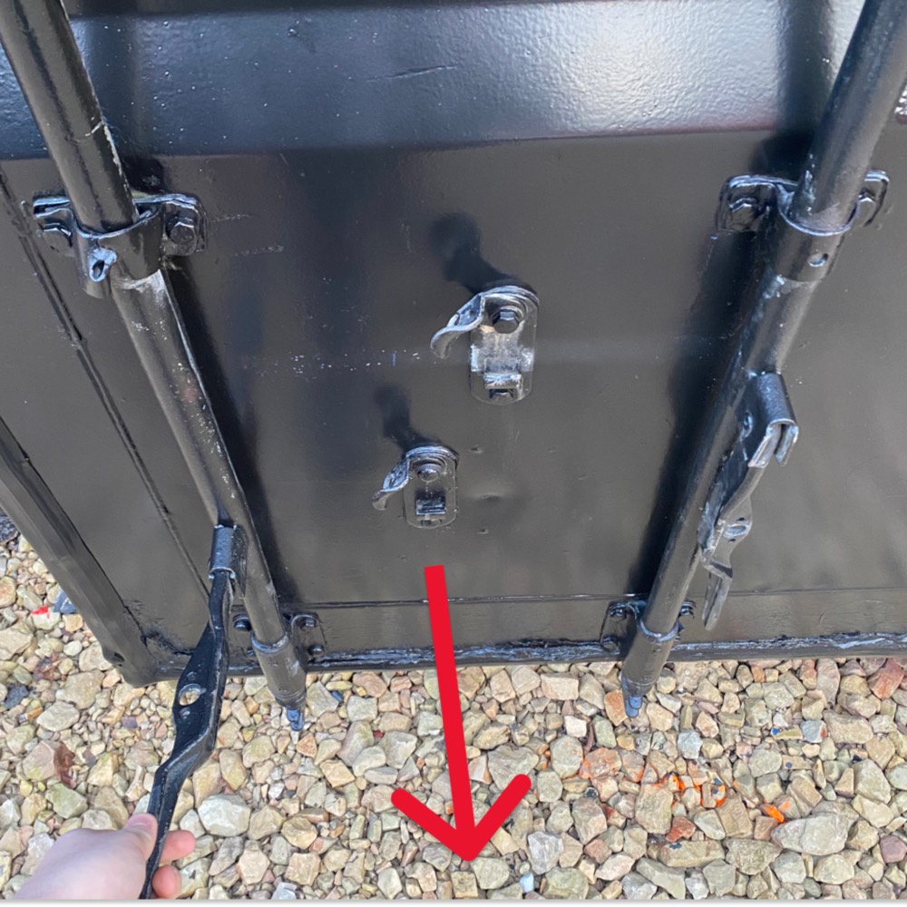 Swing the door open.